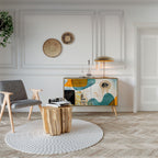 ABSTRACT FACES Aparador de 2 Portas