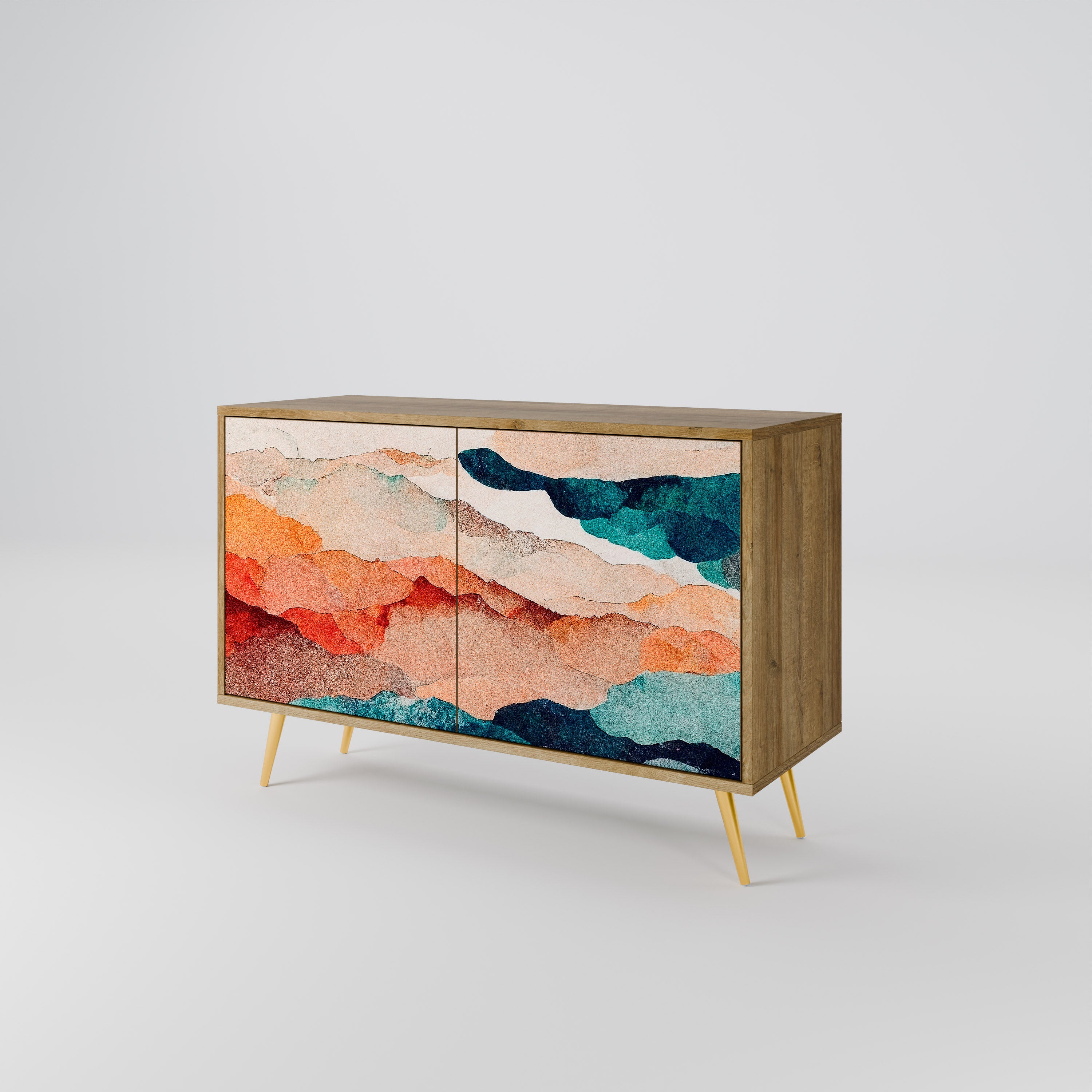 ABSTRACT LANDSCAPE 2-türiges Sideboard