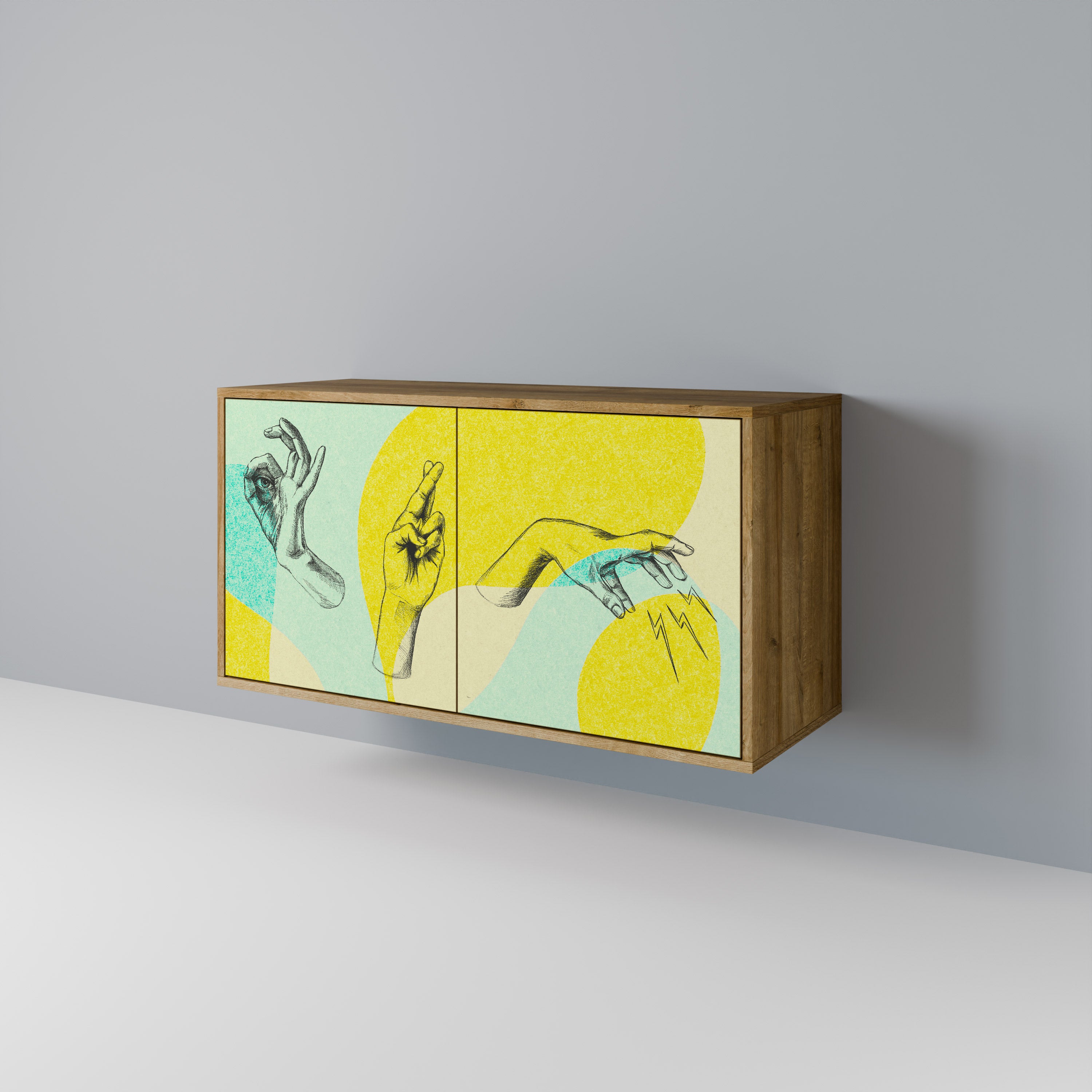 BODY LANGUAGE Skänk med två dörrar