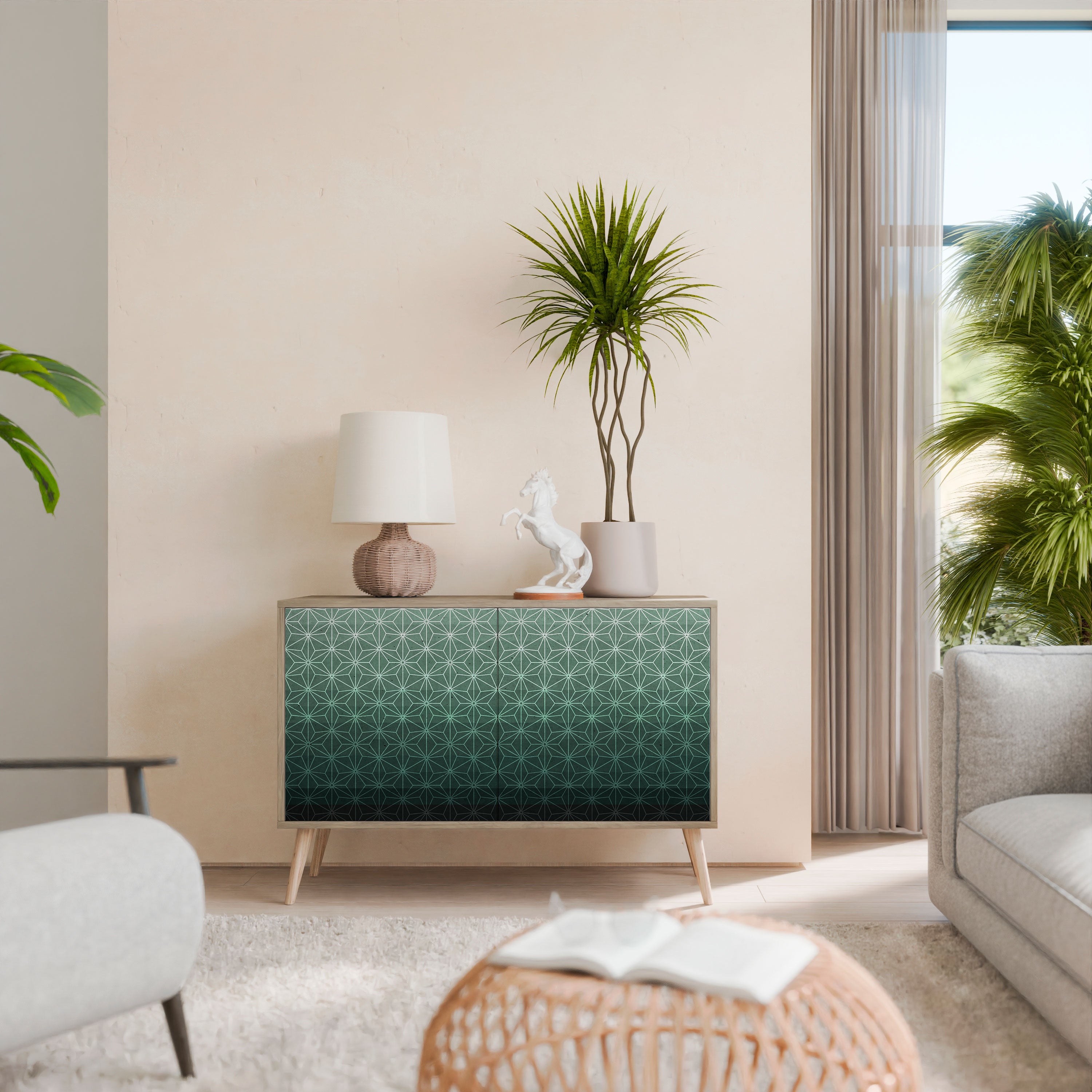 ORNAMENTAL GLIMMER Aparador de 2 Portas