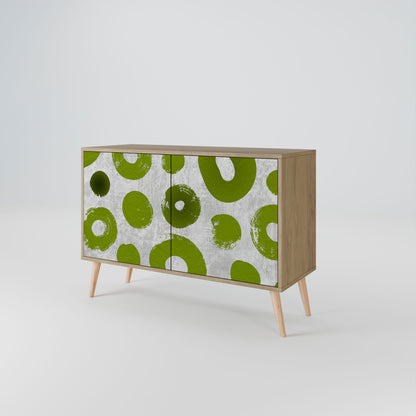 Credenza a 2 ante GREEN RHAPSODY in effetto rovere