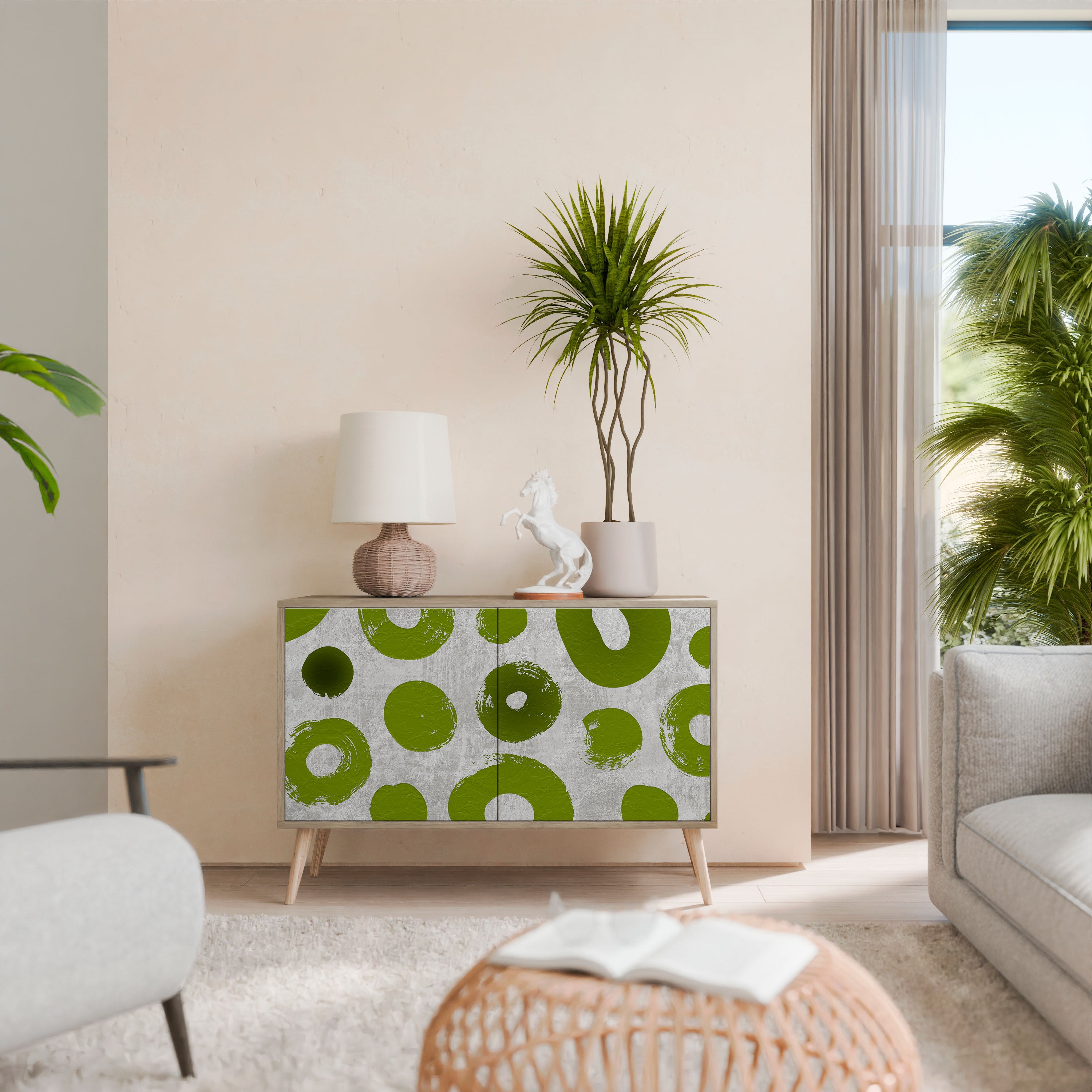 GREEN RHAPSODY Skänk med två dörrar