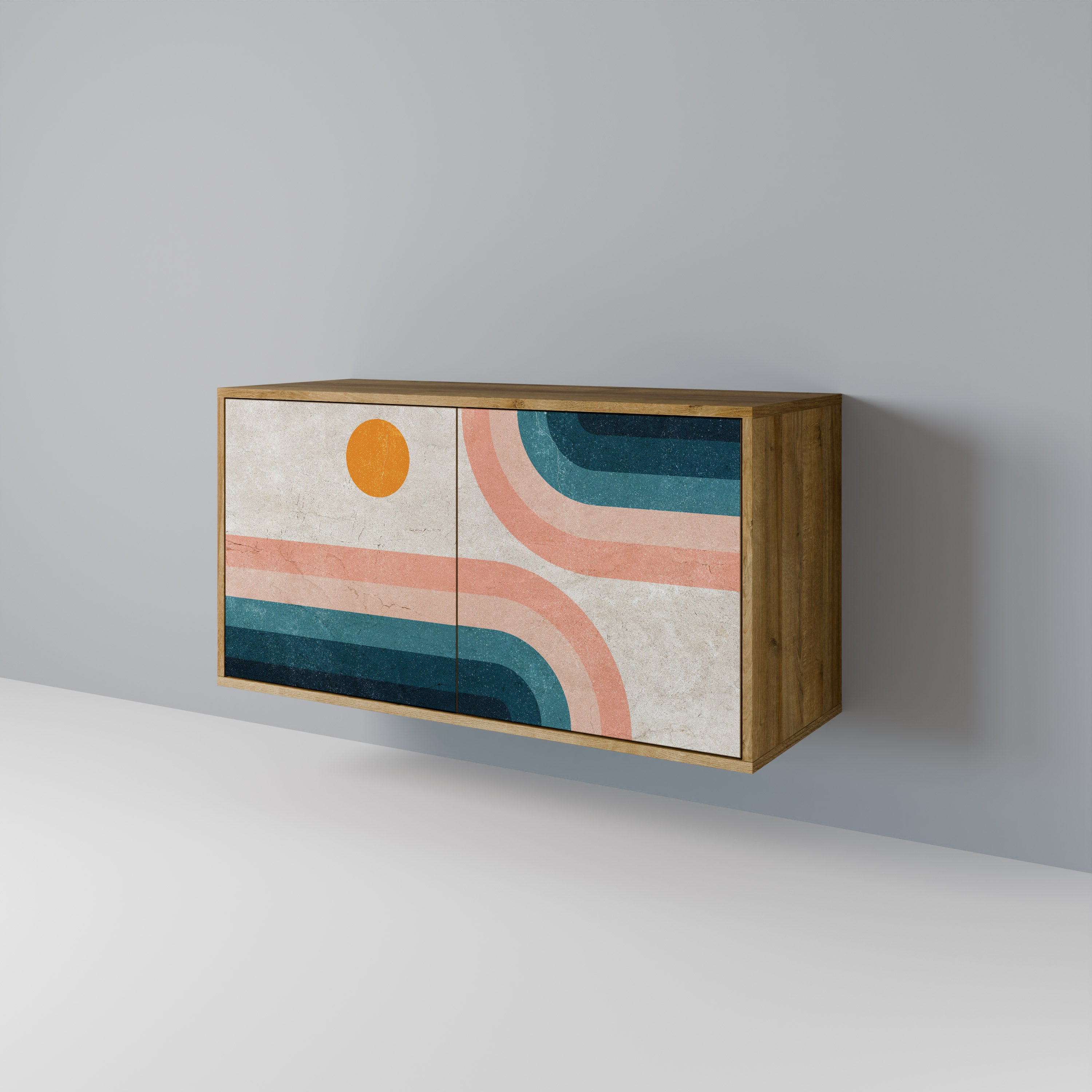 TWO HALVES Skänk med två dörrar