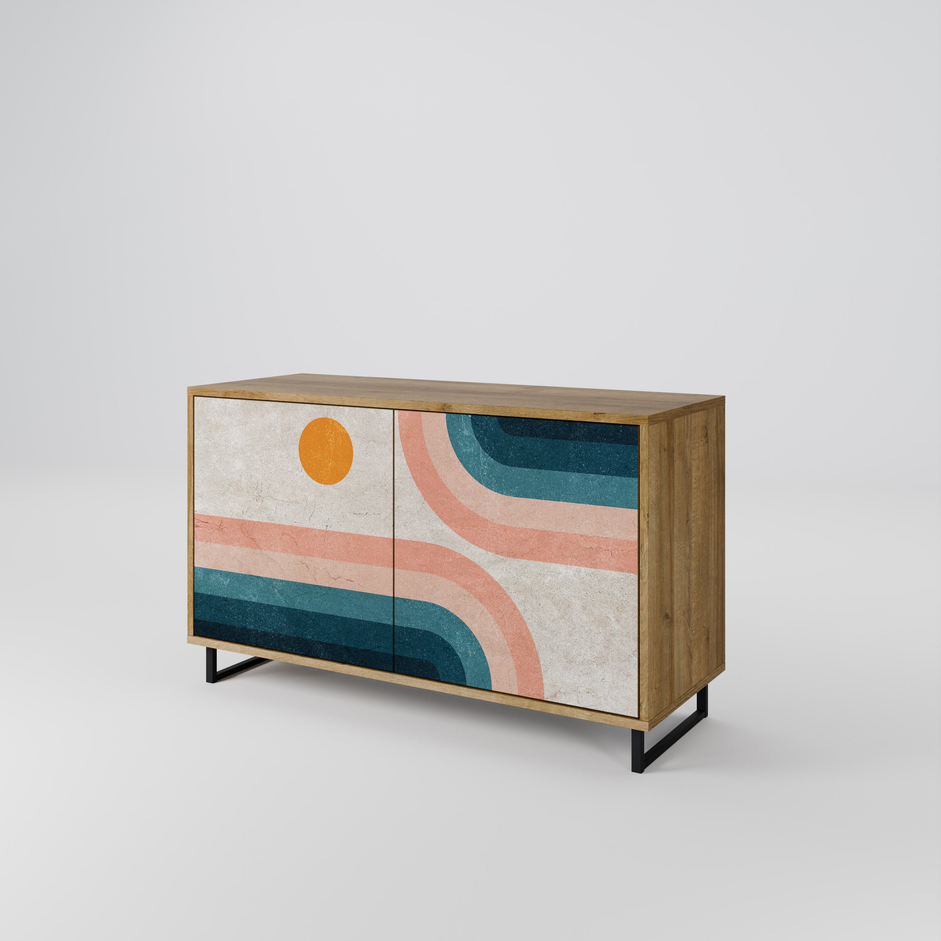 TWO HALVES Skänk med två dörrar