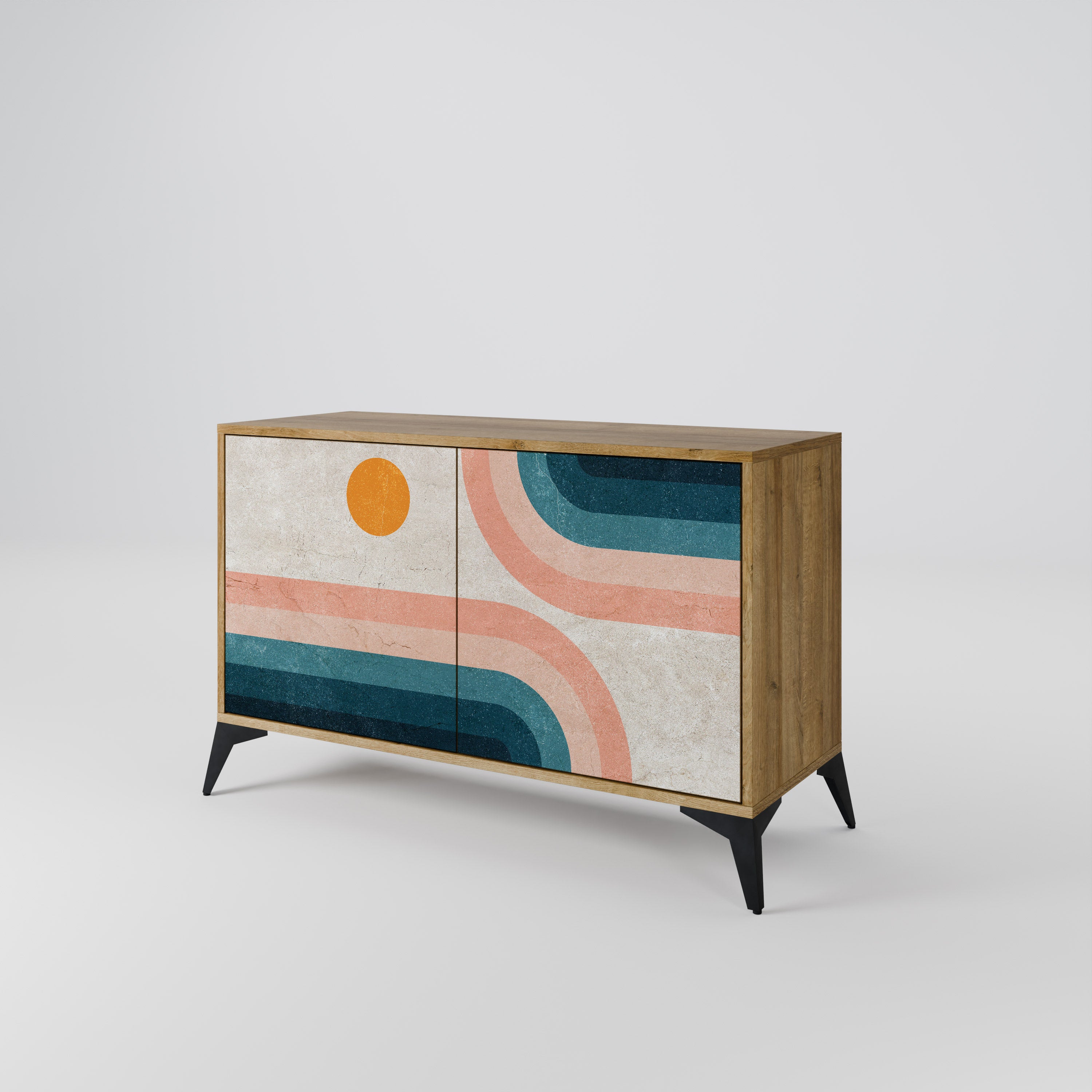 TWO HALVES Skänk med två dörrar