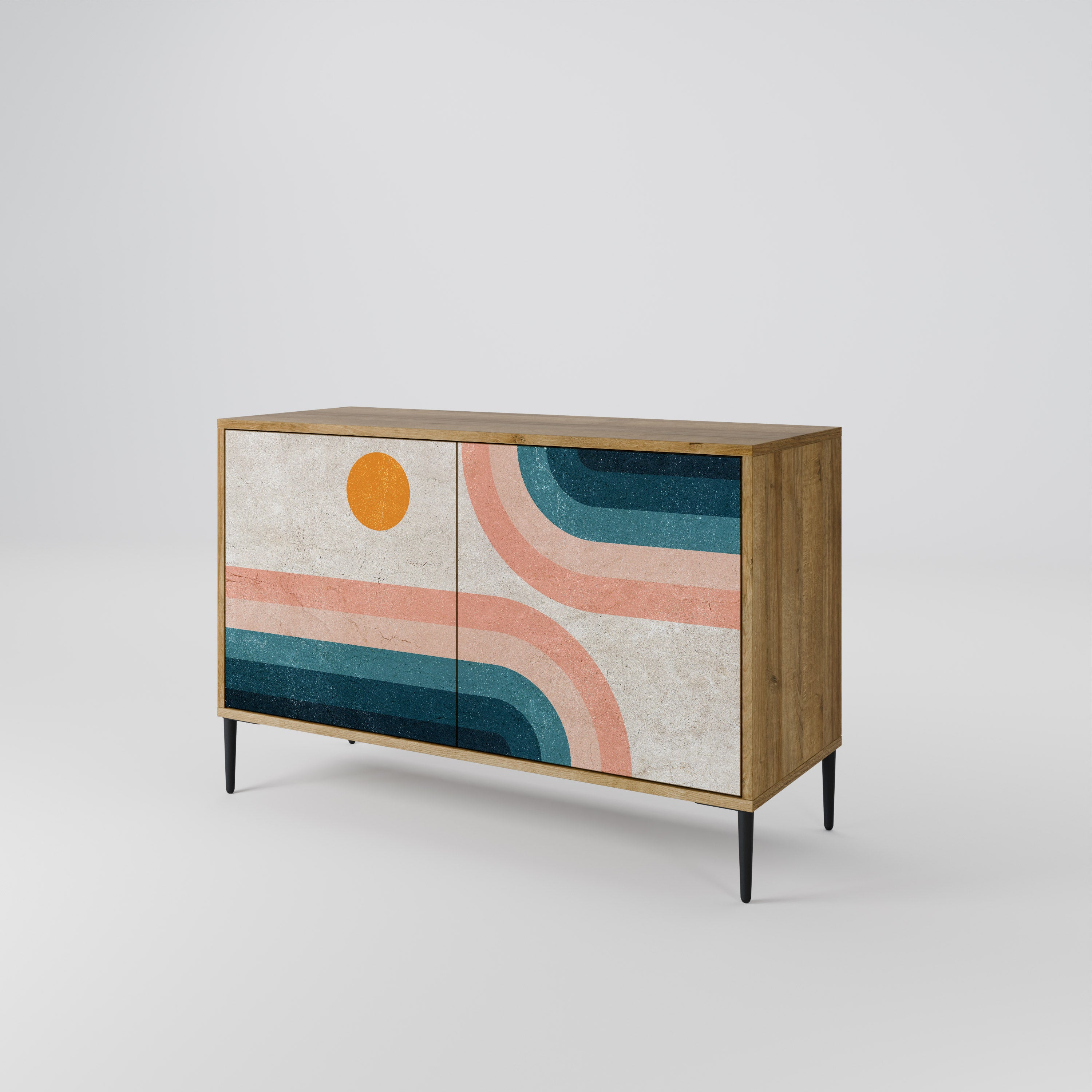 TWO HALVES Skänk med två dörrar