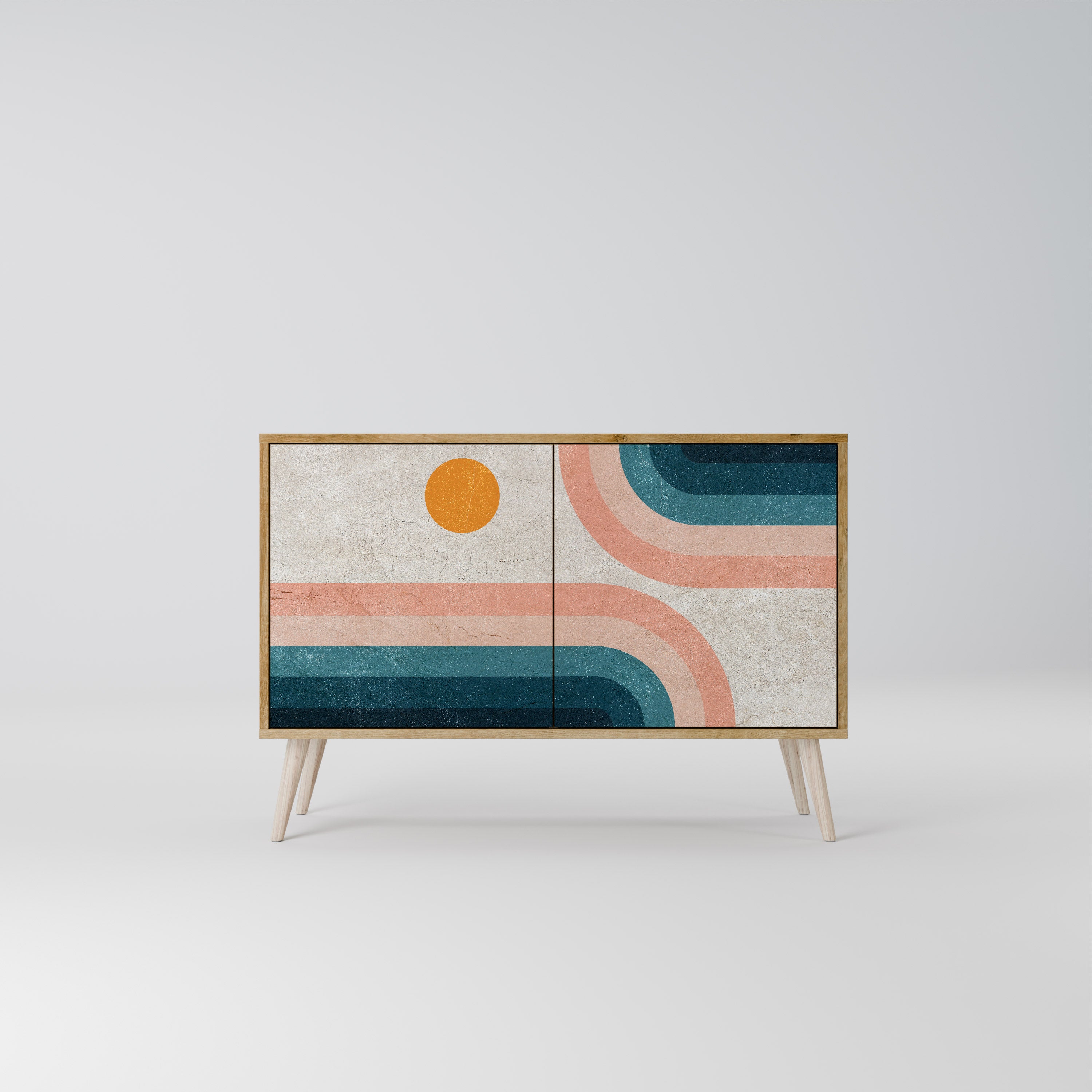 TWO HALVES Skänk med två dörrar