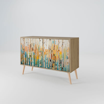 BIRCH KALEIDOSCOPE Sideboard mit 2 Türen in Eichenoptik