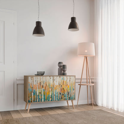 BIRCH KALEIDOSCOPE Sideboard mit 2 Türen in Eichenoptik