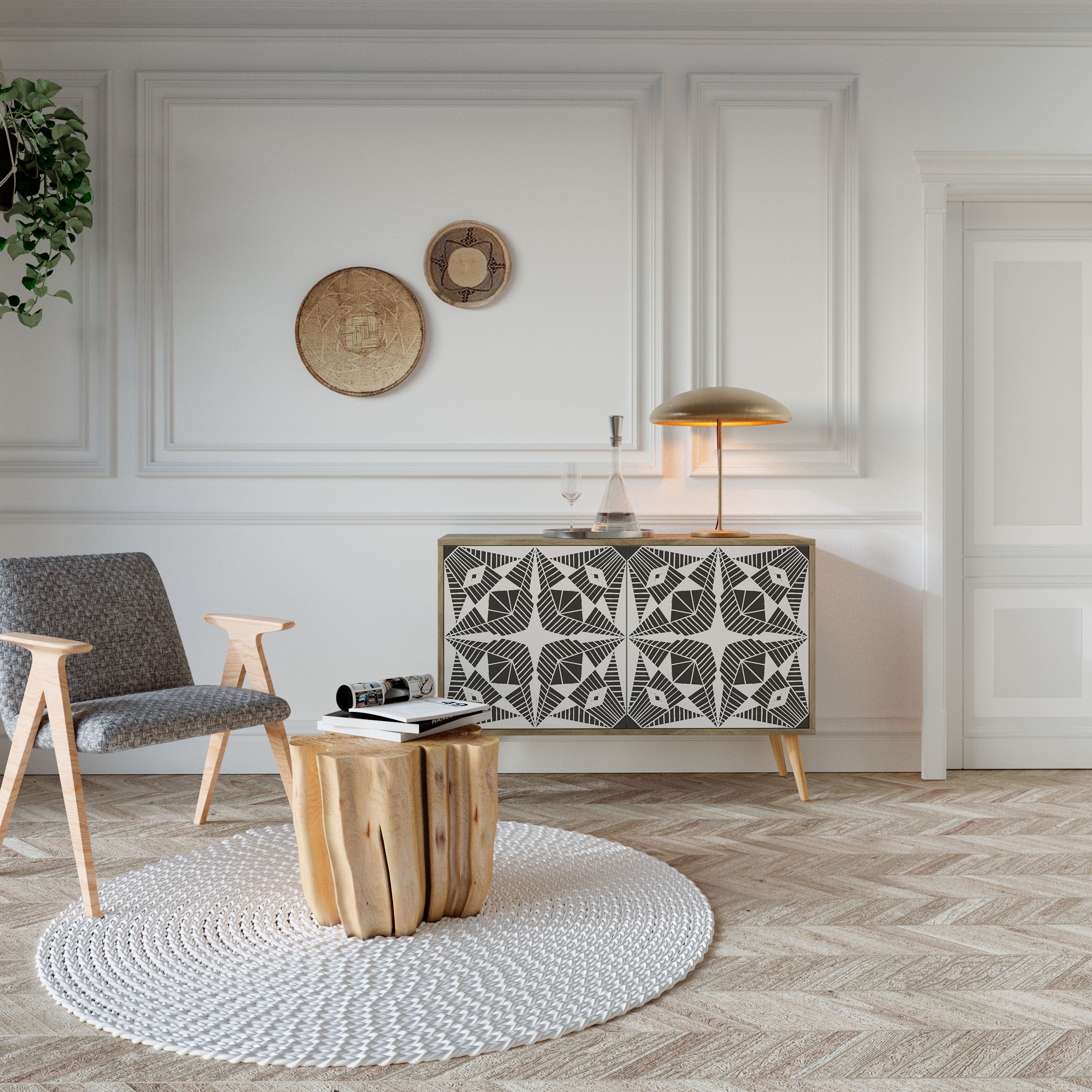 MONOCHROME NEXUS 2-türiges Sideboard