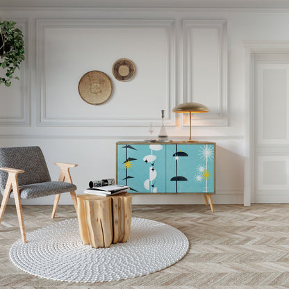 PATHS TO HAPPINESS 2-Door Sideboard in Oak Effect