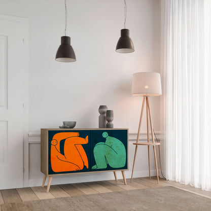 Credenza 2 ante INSIEME MA SEPARATAMENTE in effetto rovere