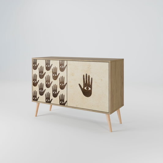 SEE MORE 2-Door Sideboard in Oak Effect