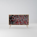 BROKEN LINES Aparador de 2 Portas