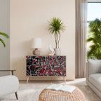 BROKEN LINES Aparador de 2 Portas