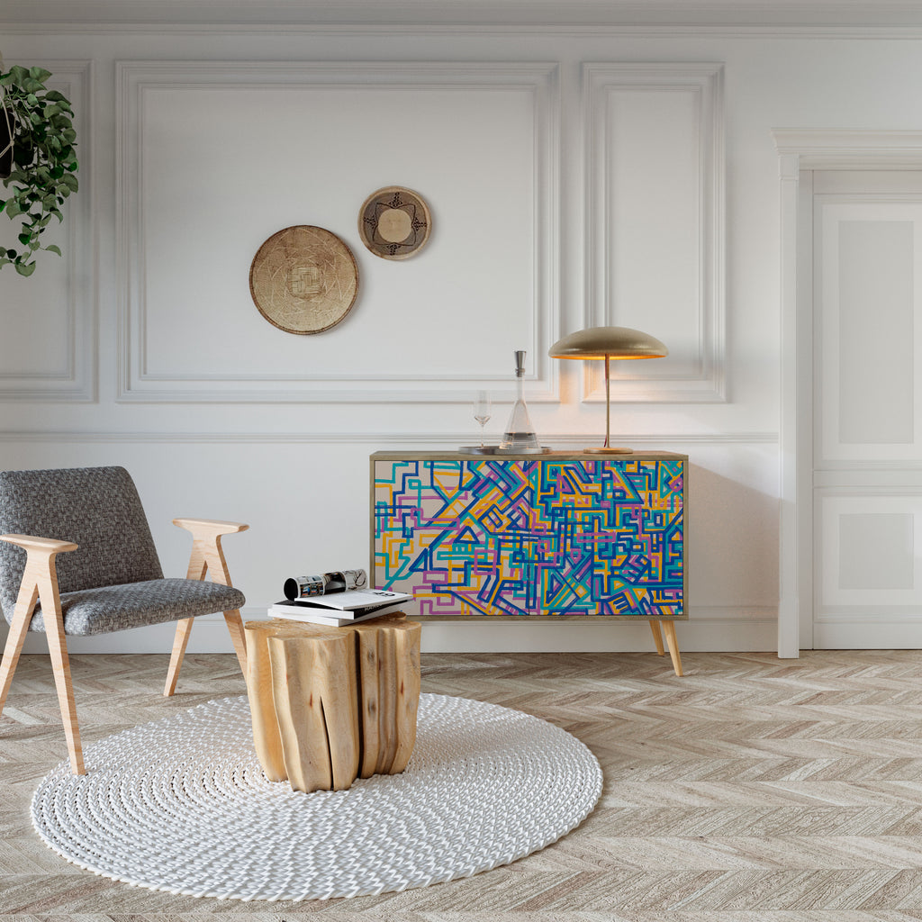 MEMORIES MAP Skänk med två dörrar