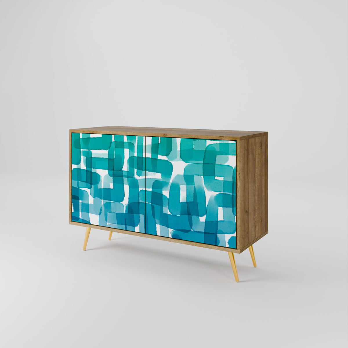 TURQUOISE RECTANGLES Μπουφές 2-θυρών