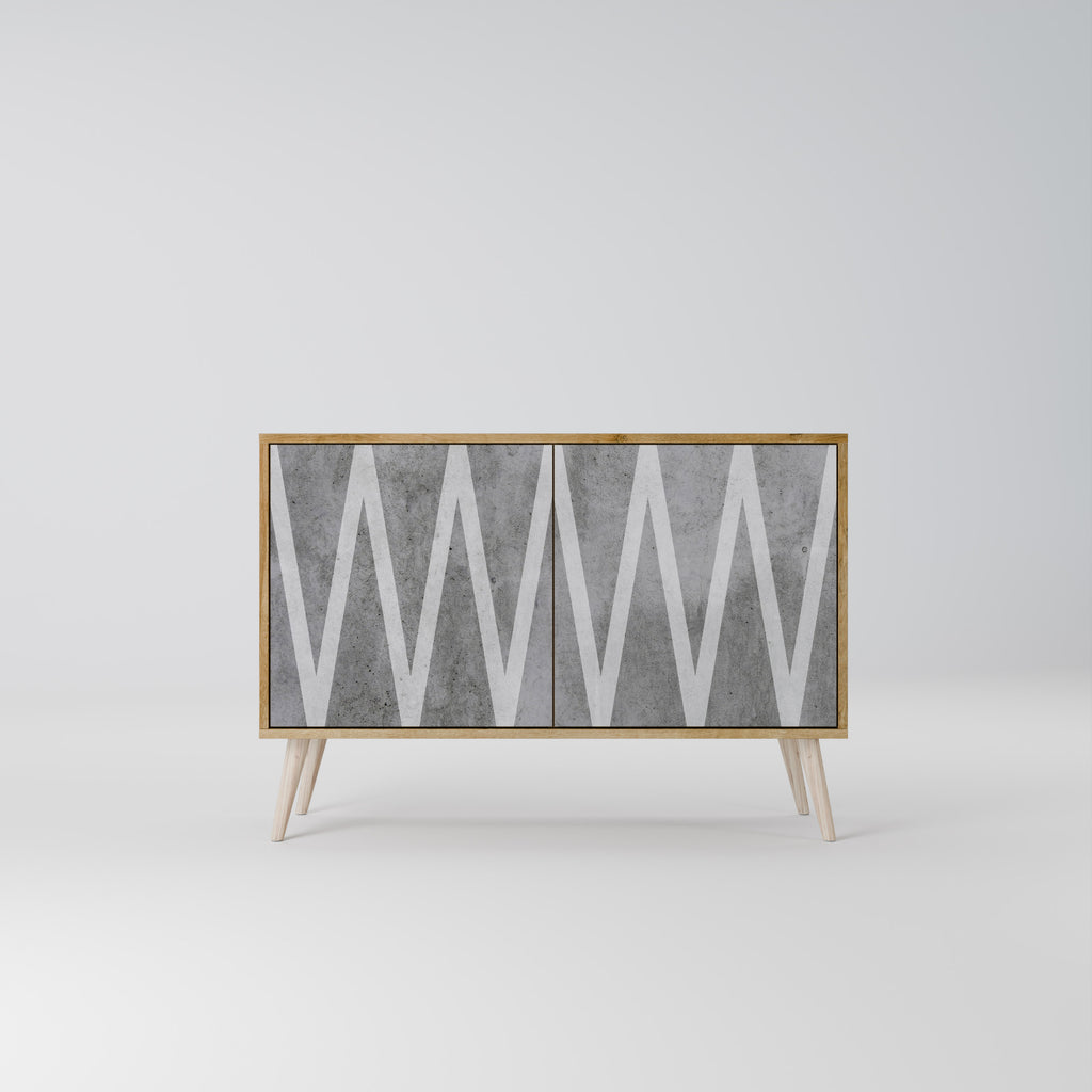 SOLID ZIG ZAG 2-Door Sideboard