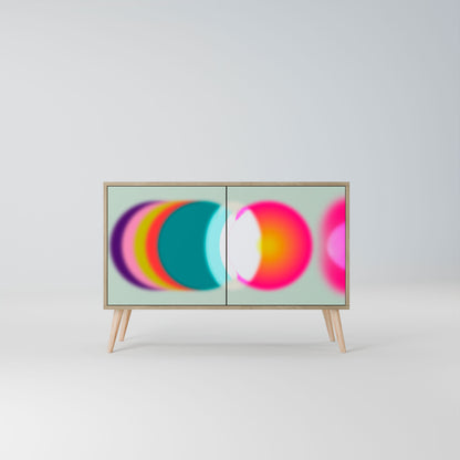 Credenza SYMPHONY OF COLORS a 2 ante in effetto rovere