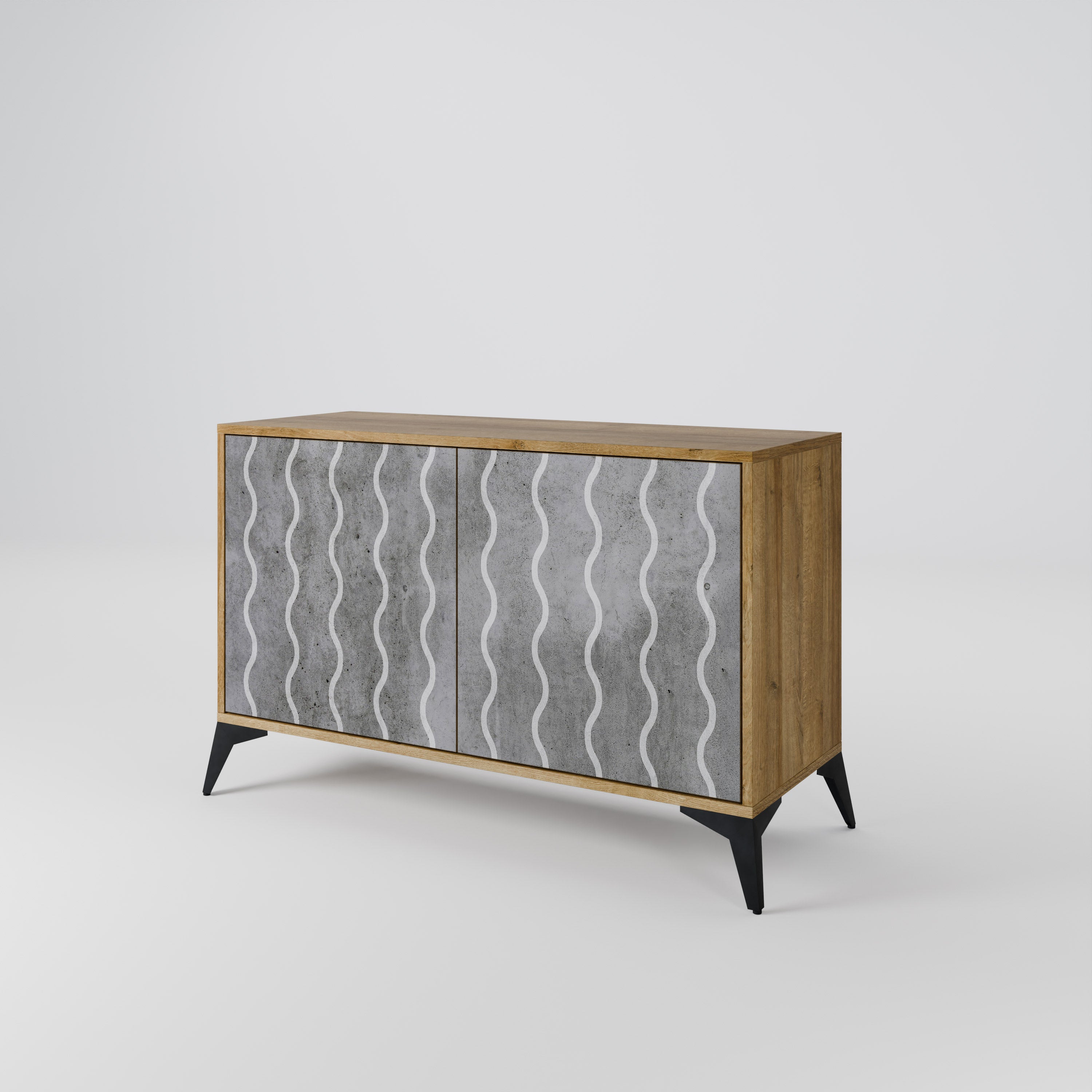 WAVES OF CONCRETE 2-türiges Sideboard