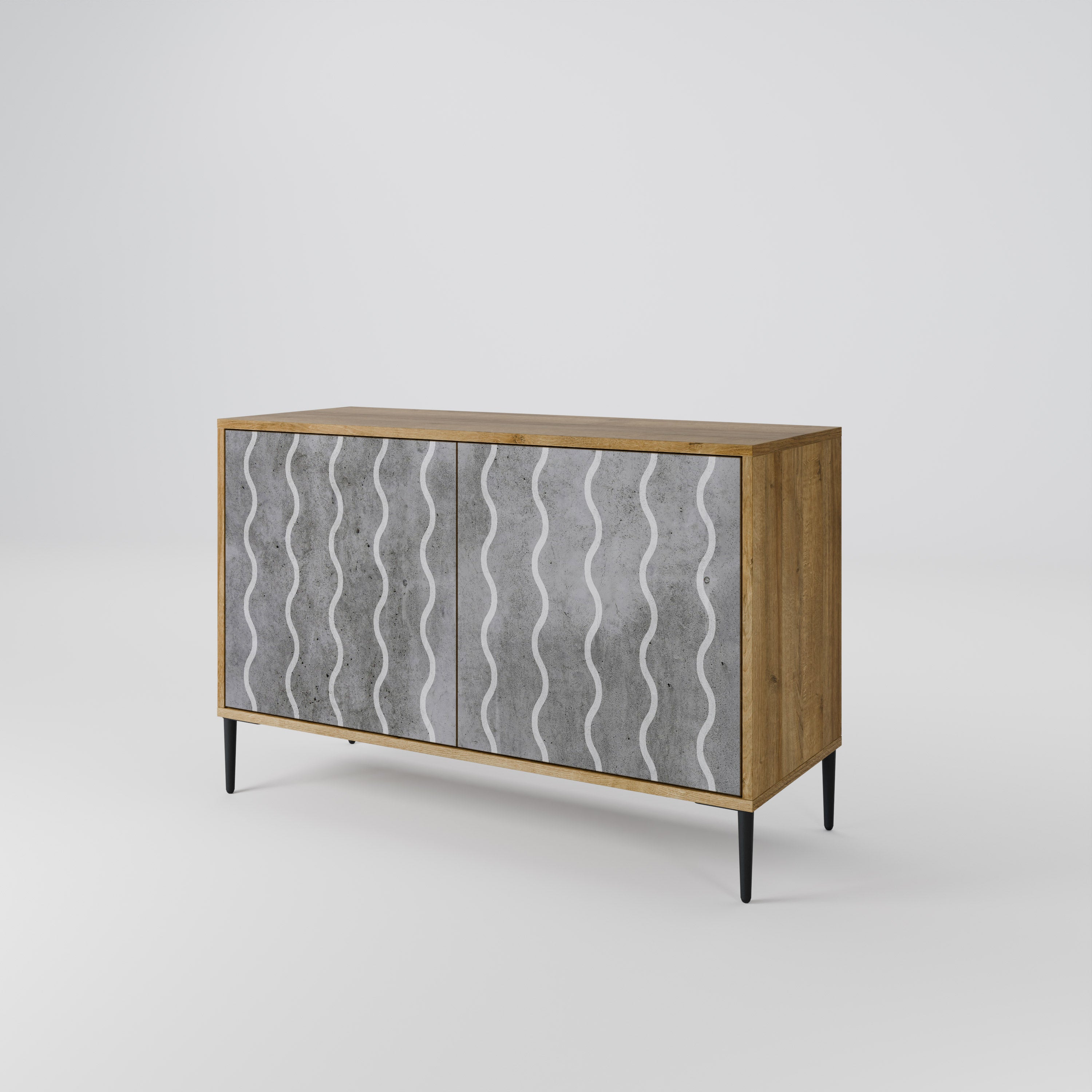 WAVES OF CONCRETE 2-türiges Sideboard