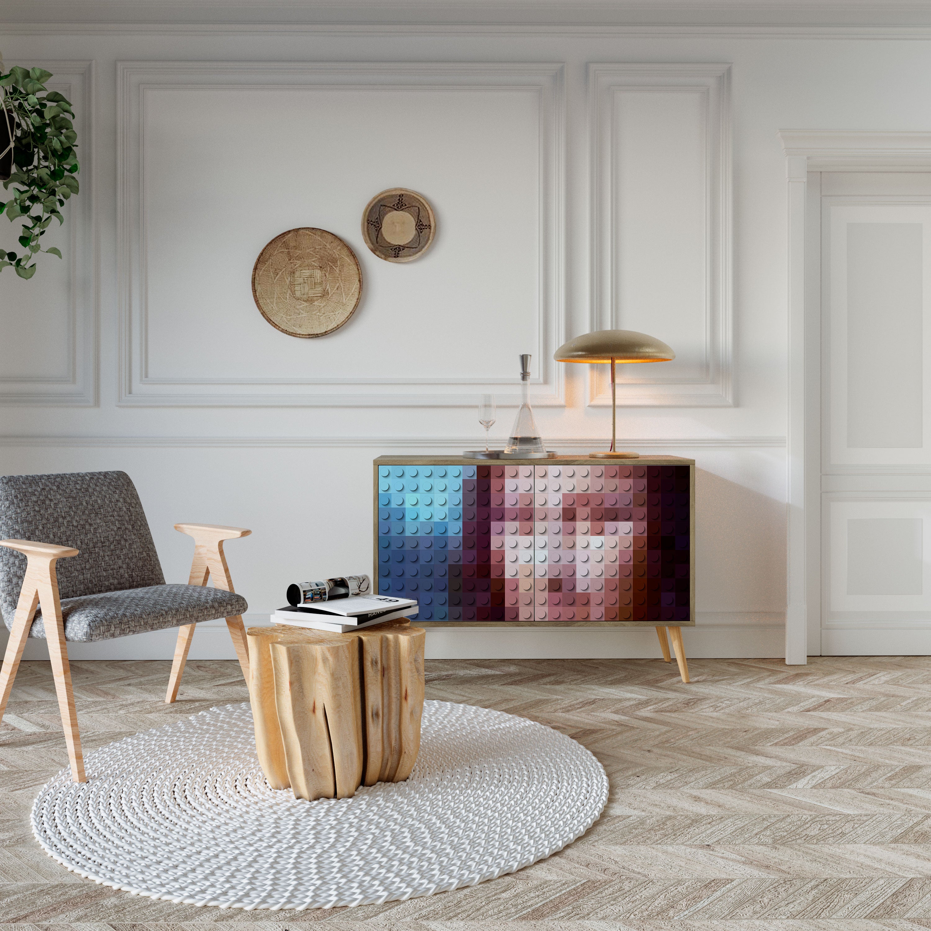 CONSTRUCTIVE ART 2-türiges Sideboard