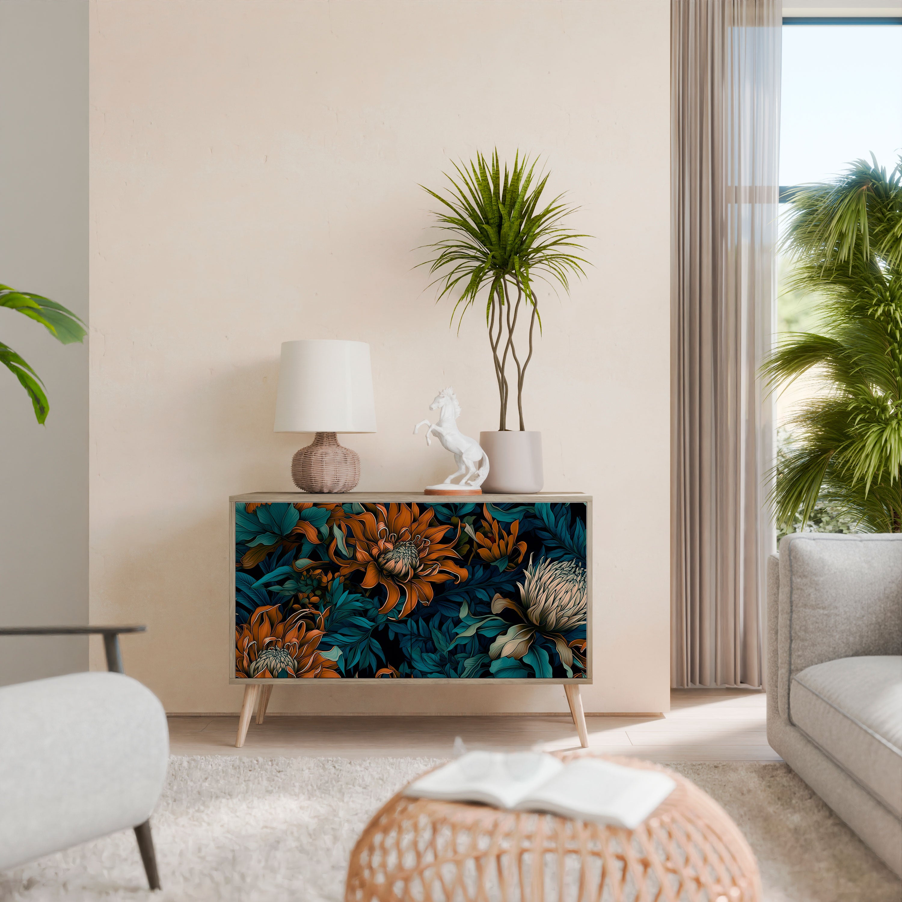 MORNING BLOOM 2-Door Sideboard