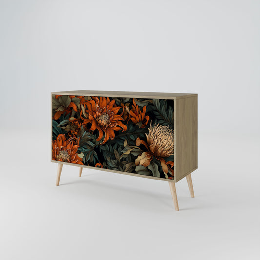 Credenza a 2 ante DAWN BLOOM in effetto rovere