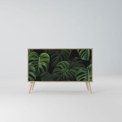 Credenza INFINITE MONSTERA a 2 ante effetto rovere