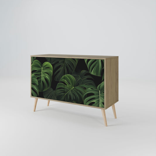 Credenza INFINITE MONSTERA a 2 ante effetto rovere