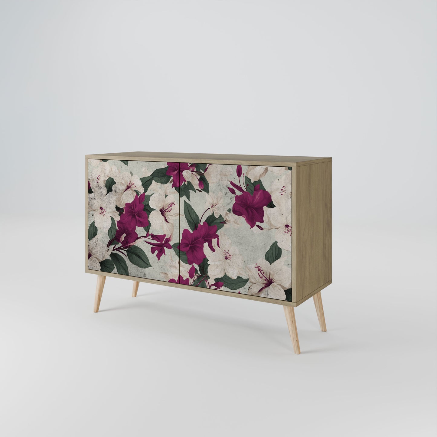 Credenza FLOWERET DREAM a 2 ante in effetto rovere