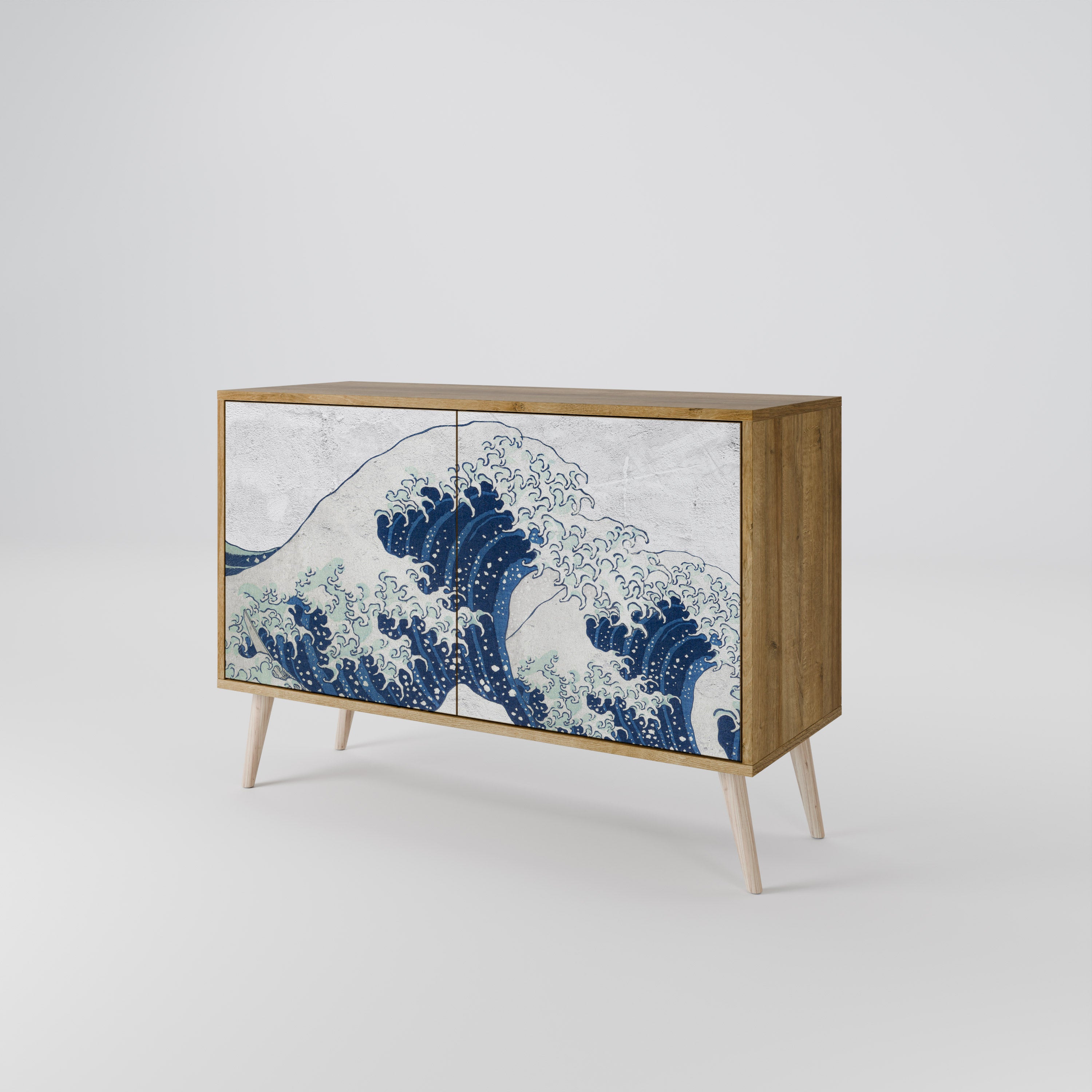 THE GREAT WAVE AT KANAGAWA 2-Door Sideboard