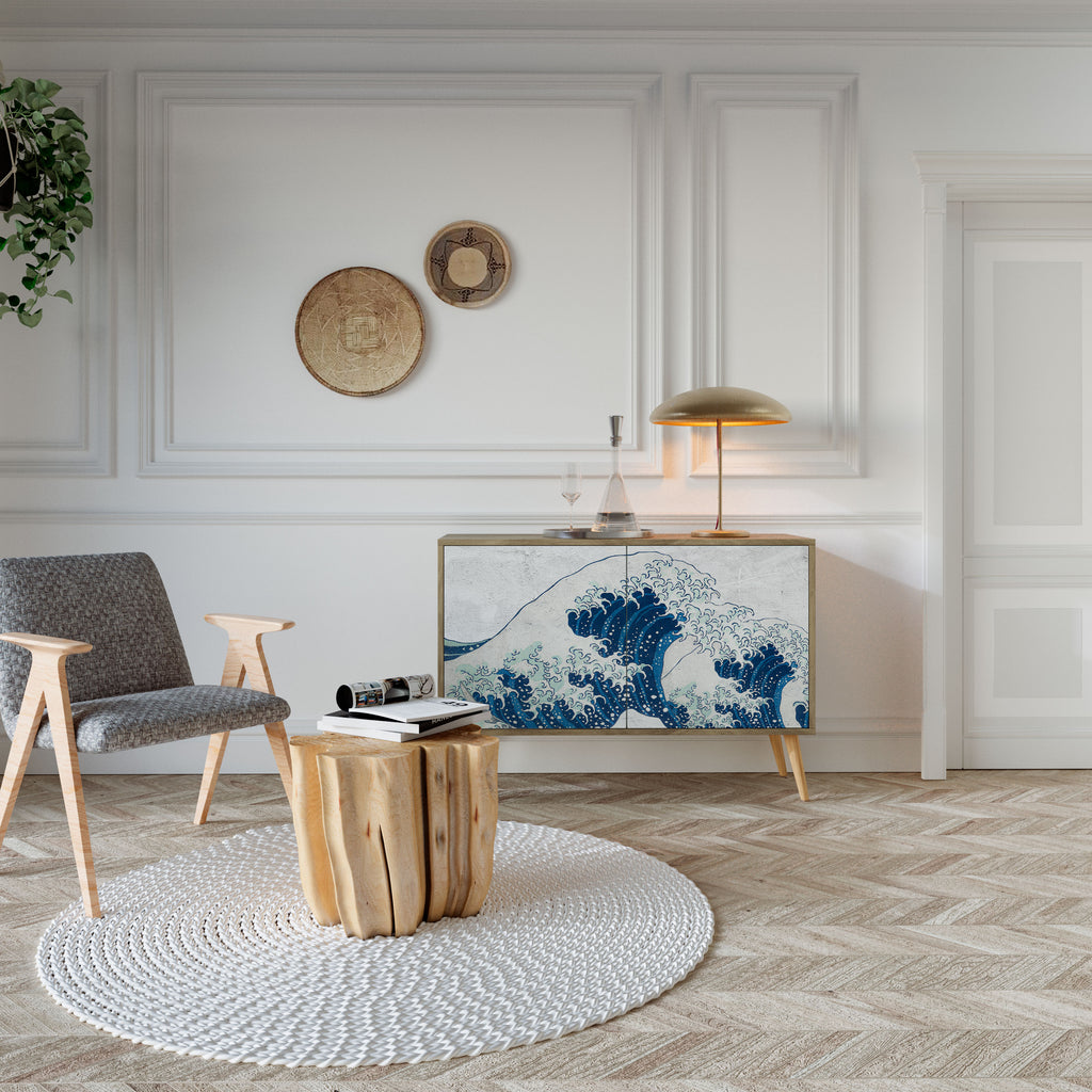 THE GREAT WAVE AT KANAGAWA 2-Door Sideboard
