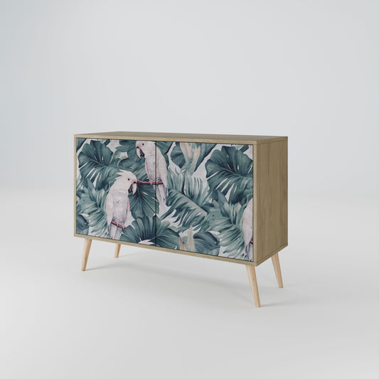 Credenza a 2 ante POPINJAY LOOK in effetto rovere