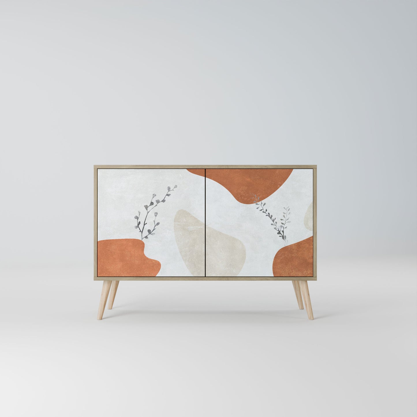 Credenza TRANQUIL TWIG a 2 ante in effetto rovere