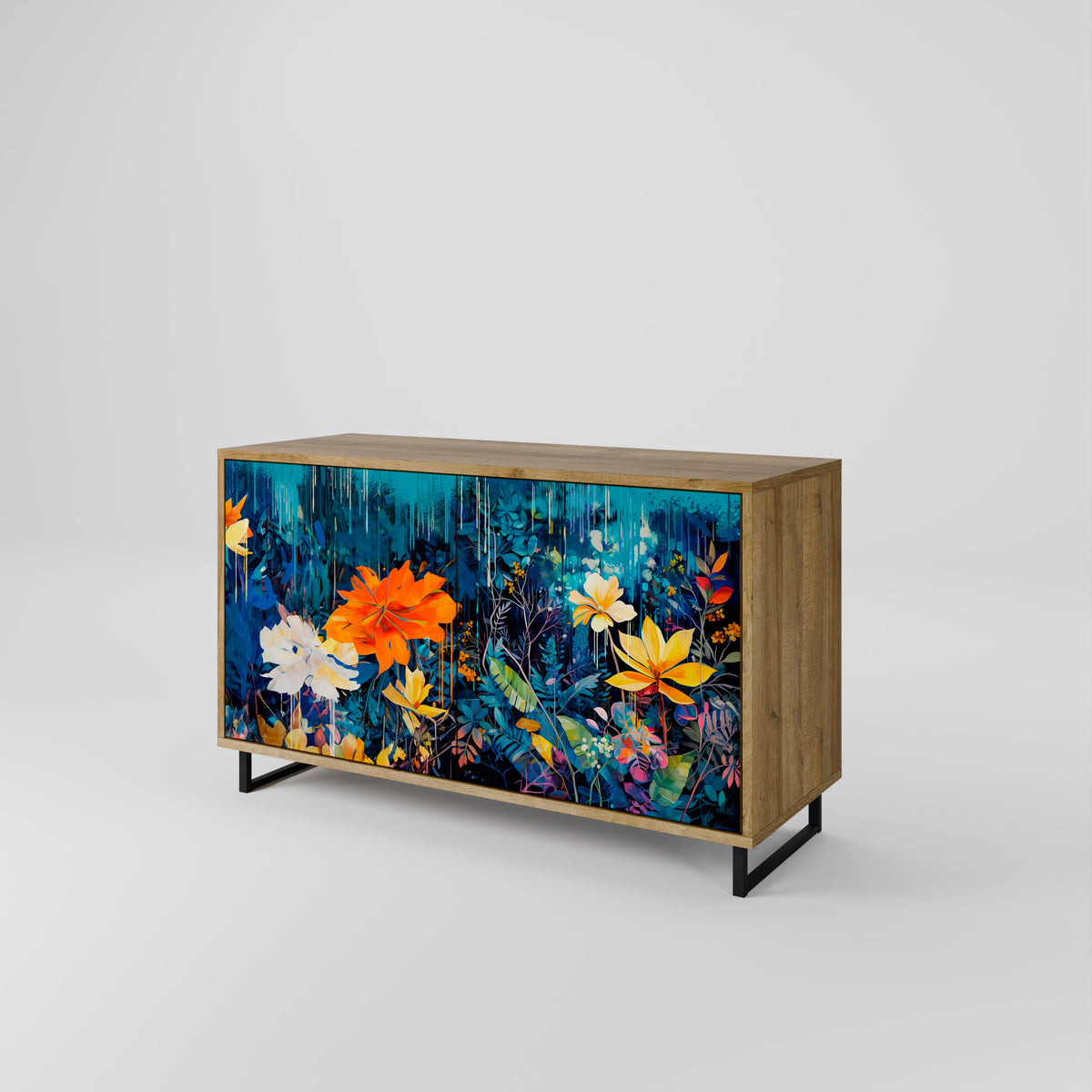 MIDNIGHT BLOSSOM 2-türiges Sideboard