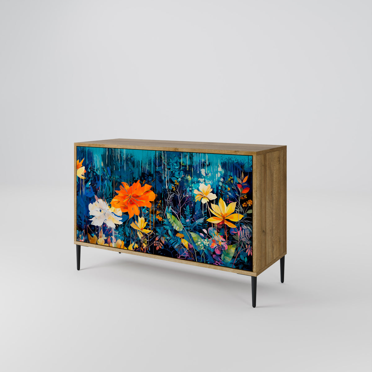 MIDNIGHT BLOSSOM 2-türiges Sideboard