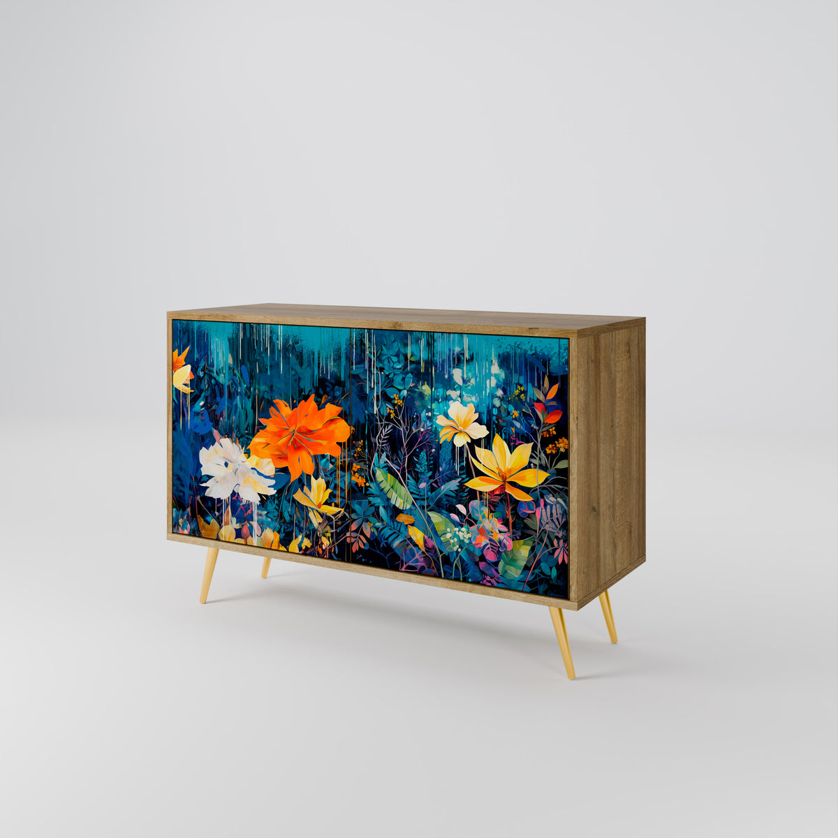MIDNIGHT BLOSSOM 2-türiges Sideboard