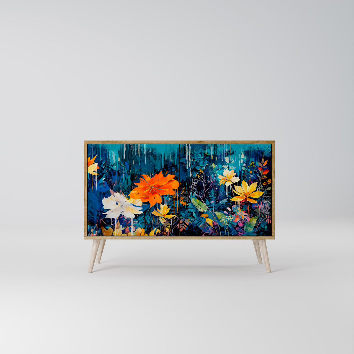 MIDNIGHT BLOSSOM 2-türiges Sideboard