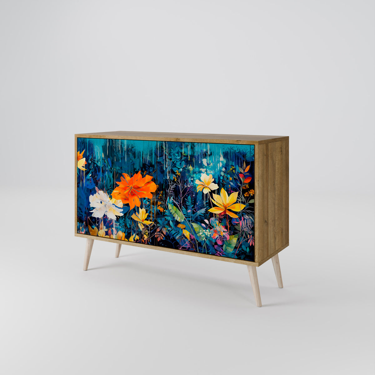 MIDNIGHT BLOSSOM 2-türiges Sideboard