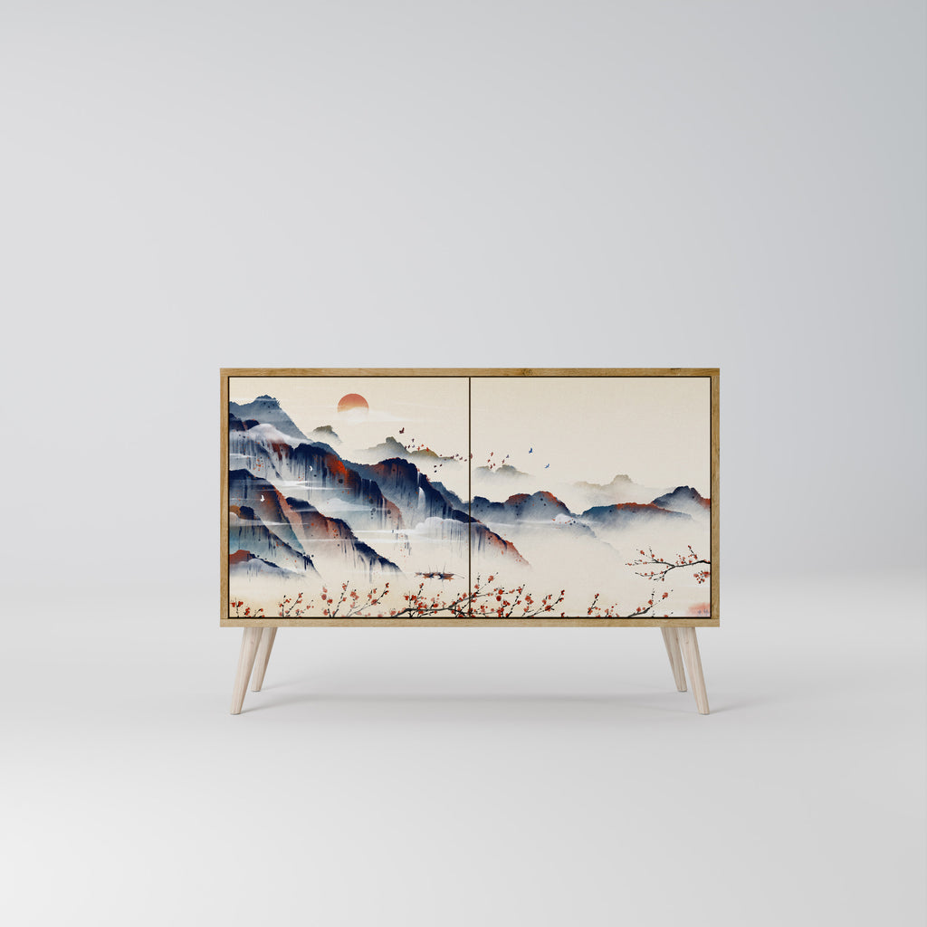 JAPANESE LANDSCAPE 2-Door Sideboard