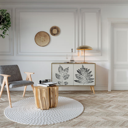 Credenza LEAFY STAMPS a 2 ante in effetto rovere