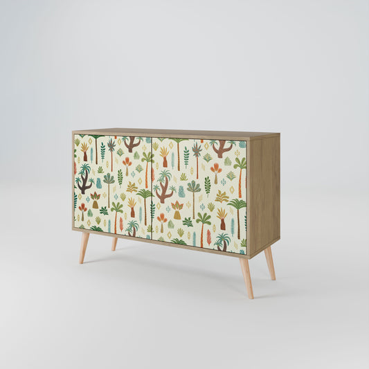 Credenza PALM SPRING a 2 ante in effetto rovere