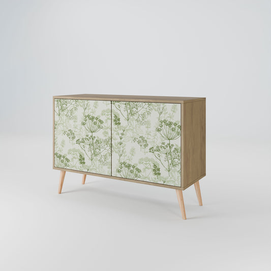 Credenza a 2 ante FENNEL BALDACHIN in effetto rovere