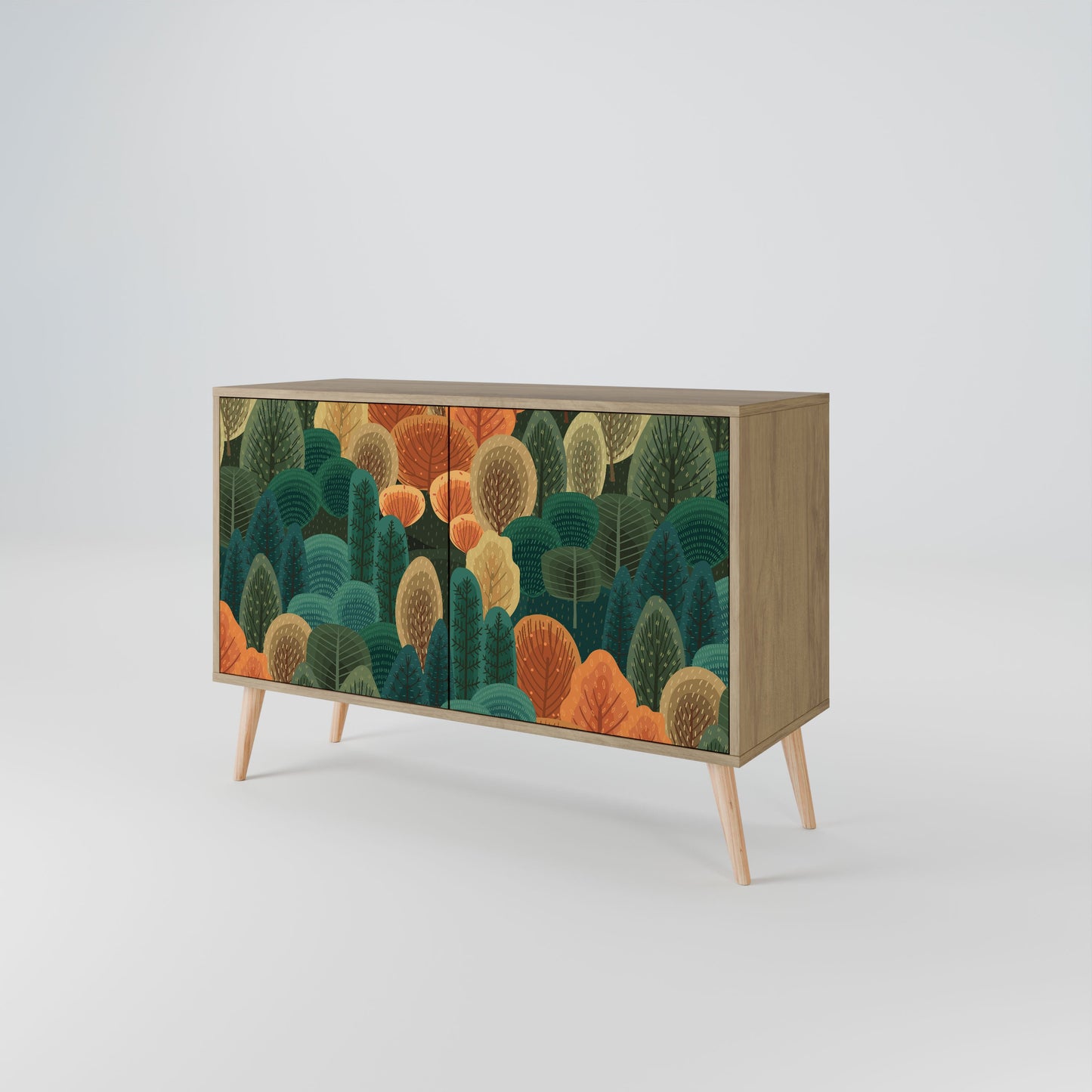 AUTUMN KALEIDOSCOPE 2-Door Sideboard in Oak Effect