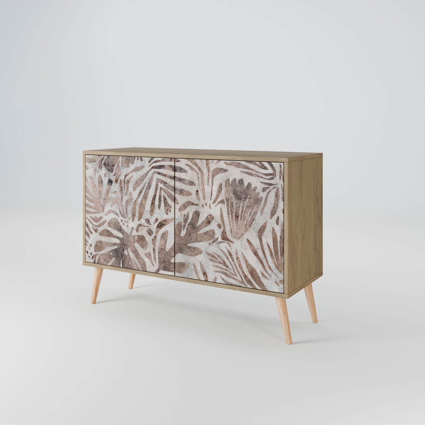 Credenza PASSING TIME a 2 ante effetto rovere