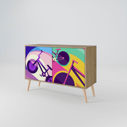 BIKE DREAMS 2-Door Sideboard in Oak Effect