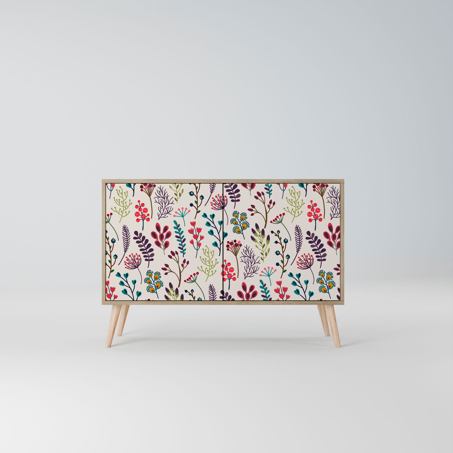 Credenza a 2 ante AUTUMN SUNDRIES in effetto rovere