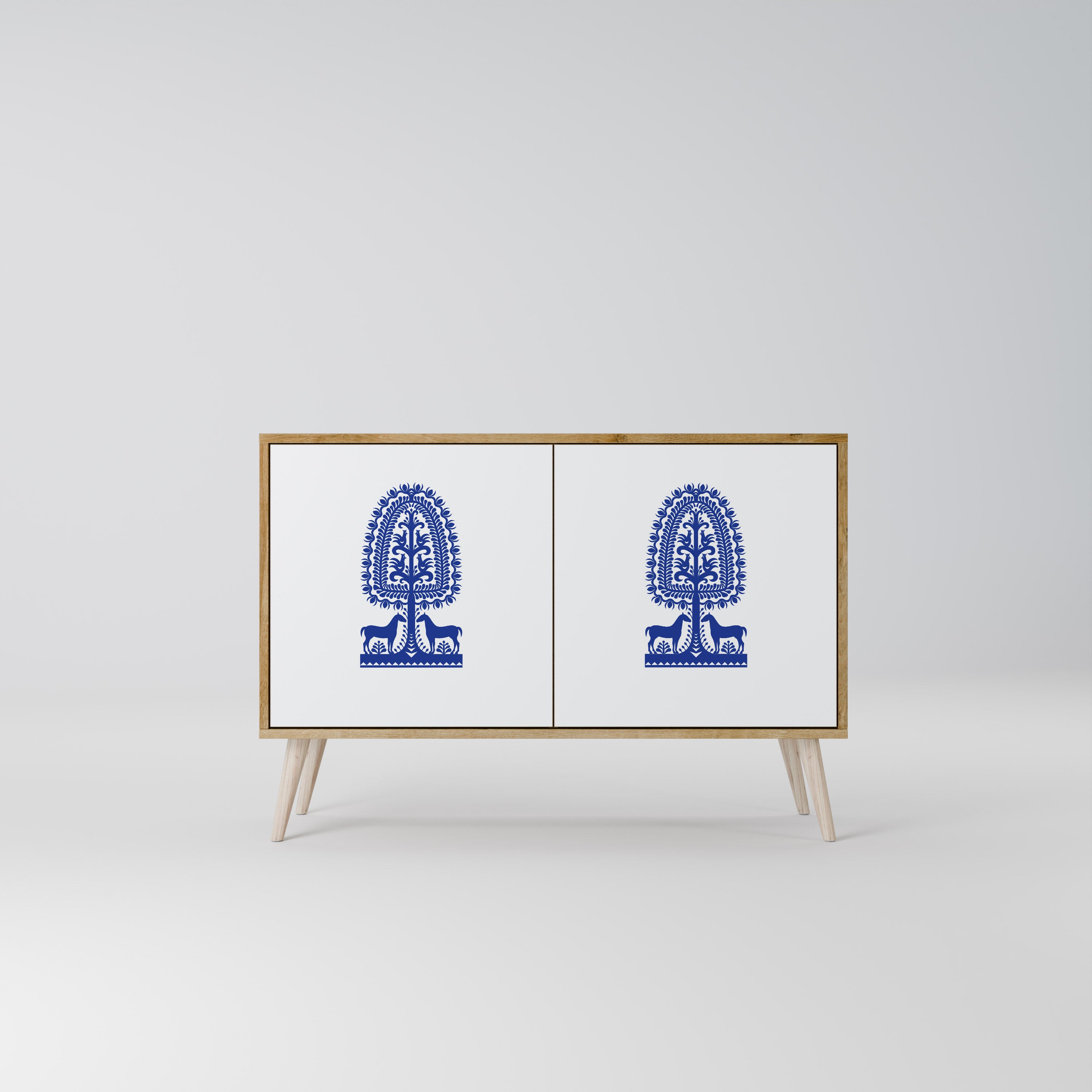 POLISH FOLK ART 2-Door Sideboard