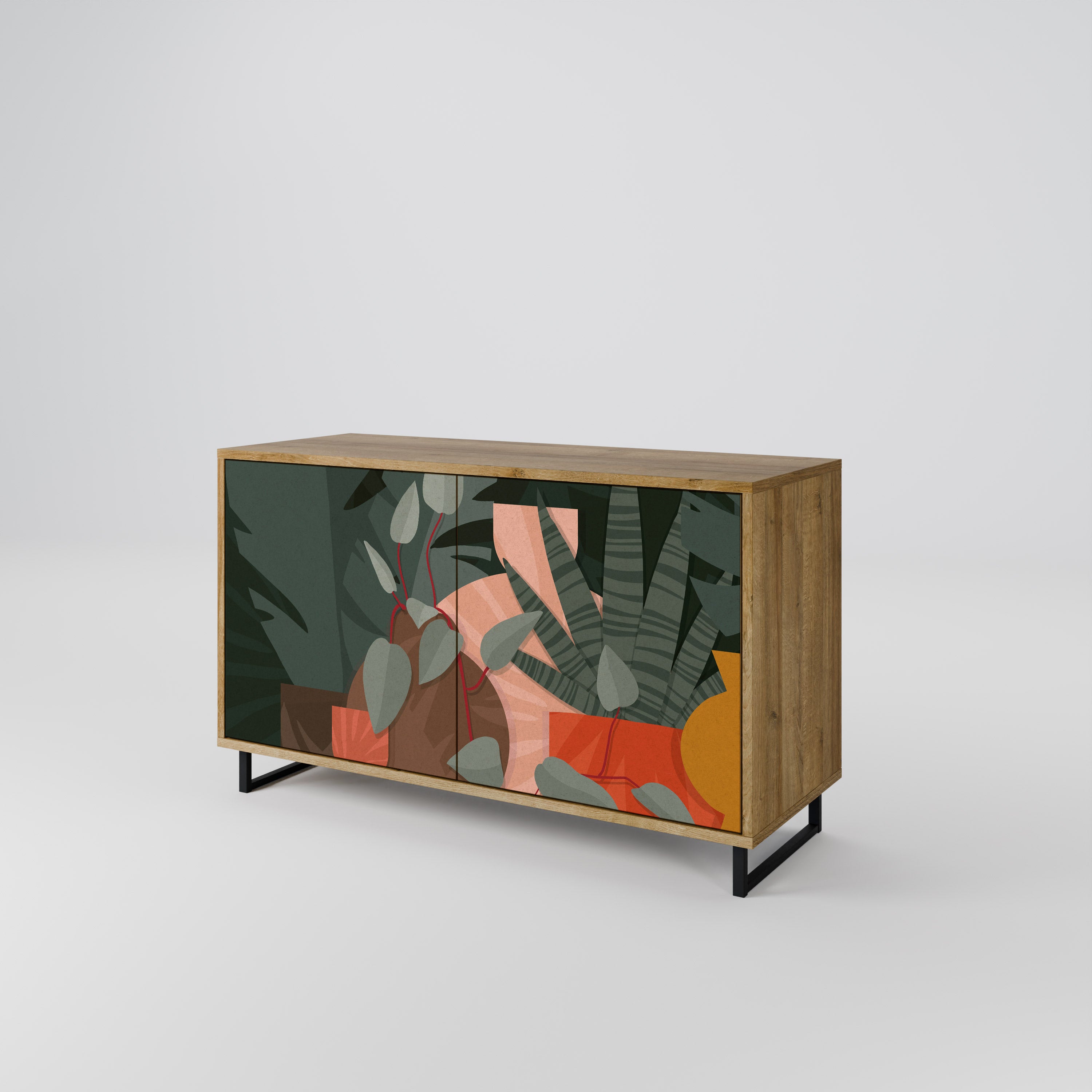 TROPICAL COMPOSITION 2-Door Sideboard